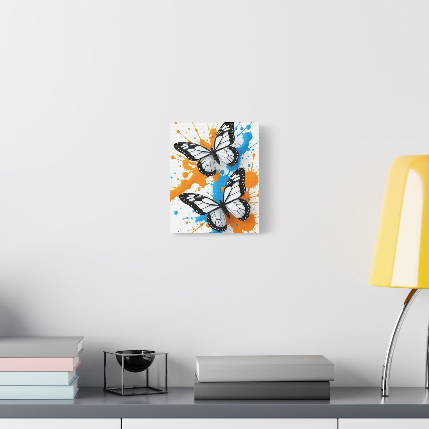 Butterfly Splash Canvas Wall Art — Matte Stretched Canvas