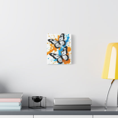 Butterfly Splash Canvas Wall Art — Matte Stretched Canvas