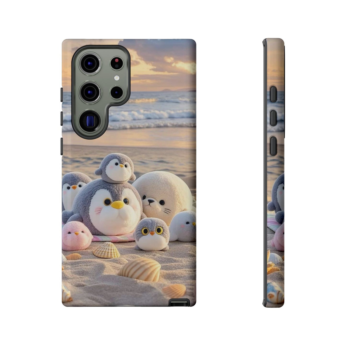 Cute Beach Penguin Phone Case "Kawaii Seaside Animal"