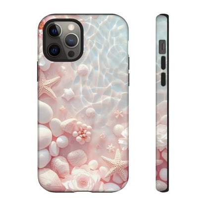Phone Case — Pink Seashell Starfish Beach Waterproof Design