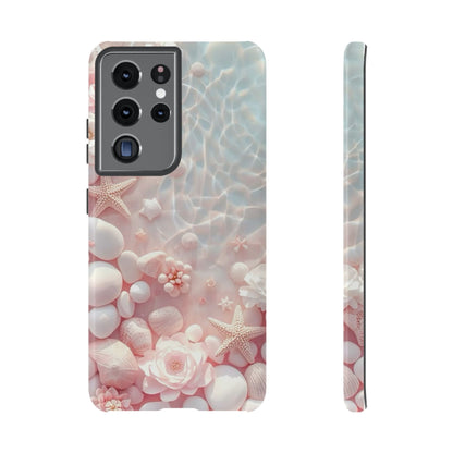 Tough Case - Pink Seashell Beach Phone Case