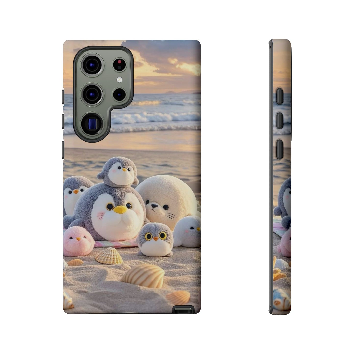 Cute Beach Penguin Phone Case "Kawaii Seaside Animal"