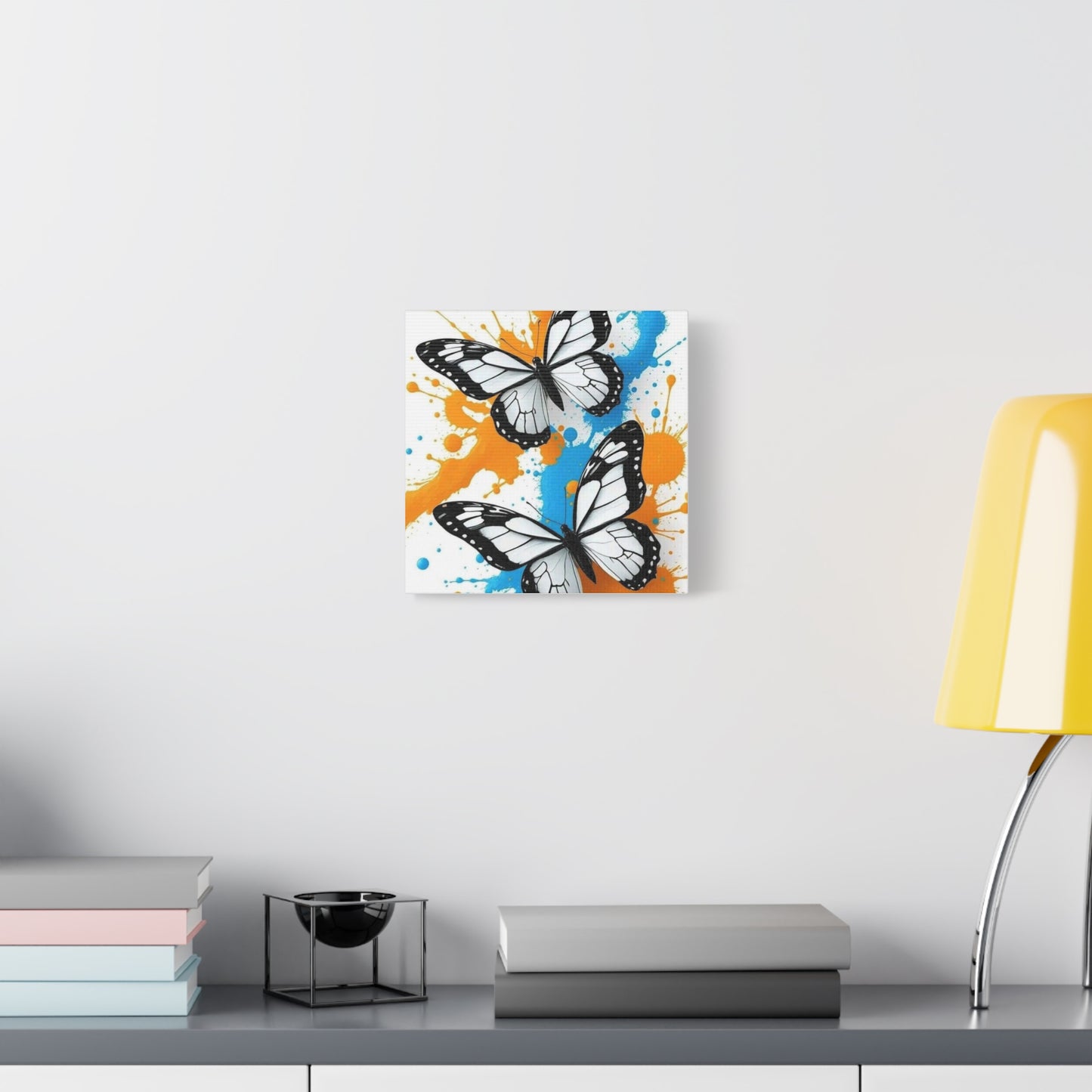 Butterfly Splash Canvas Wall Art — Matte Stretched Canvas