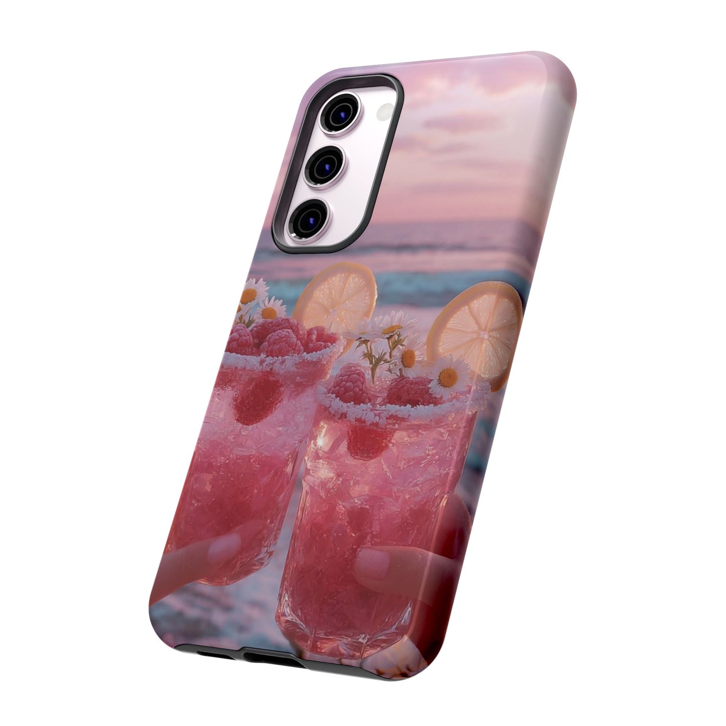Tough Case - Pink Beach Cocktail Phone Case