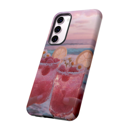Tough Case - Pink Beach Cocktail Phone Case