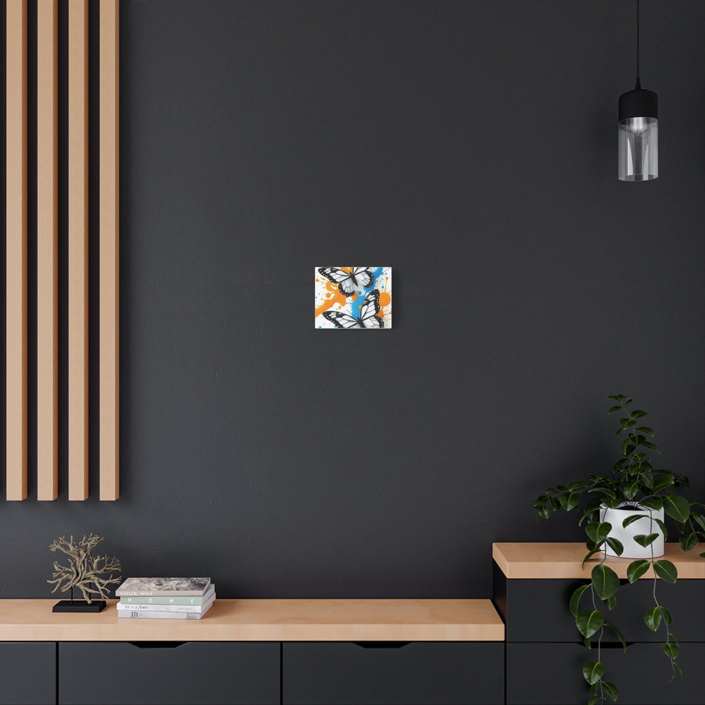 Butterfly Splash Canvas Wall Art — Matte Stretched Canvas