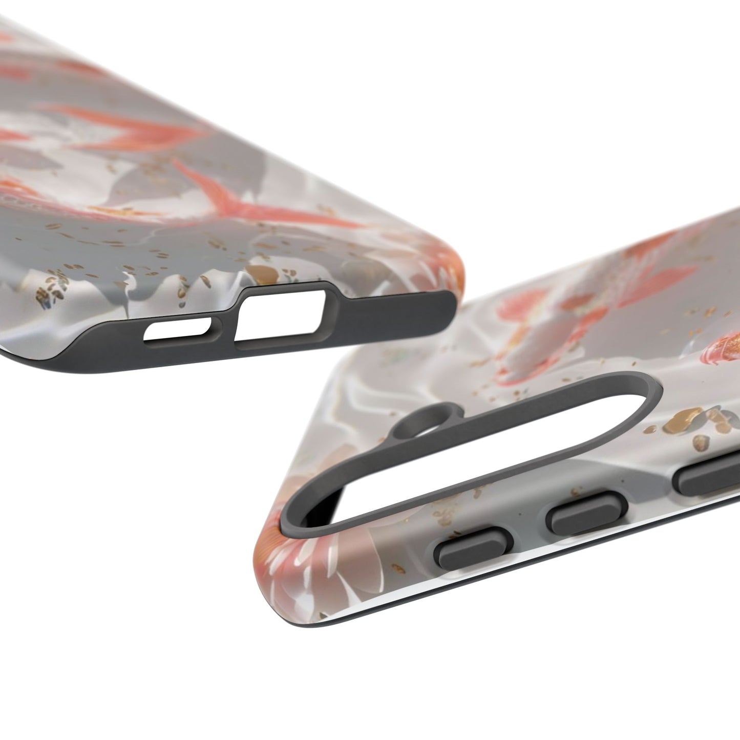 Koi Fish Phone Case "Serene Gold Fleck Watercolor"