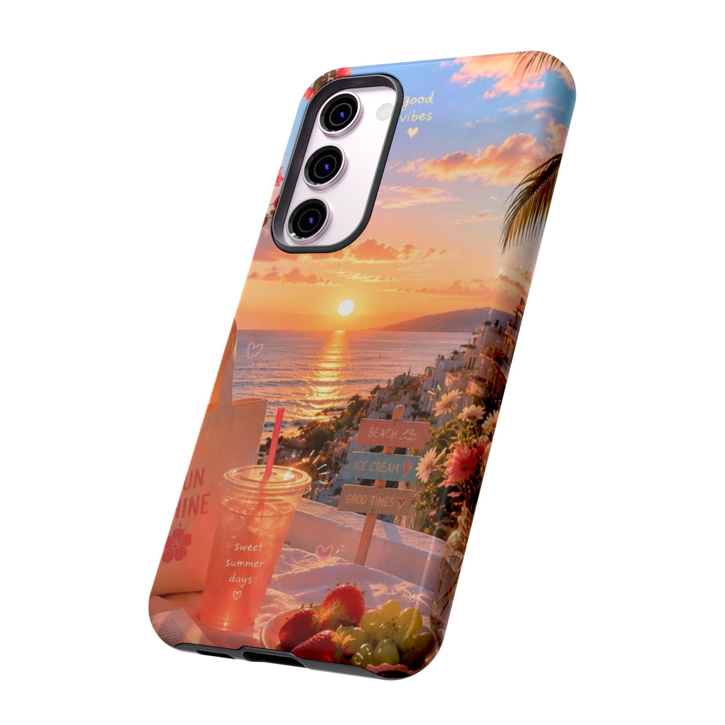 Sunset Beach Phone Case 'Good Vibes'