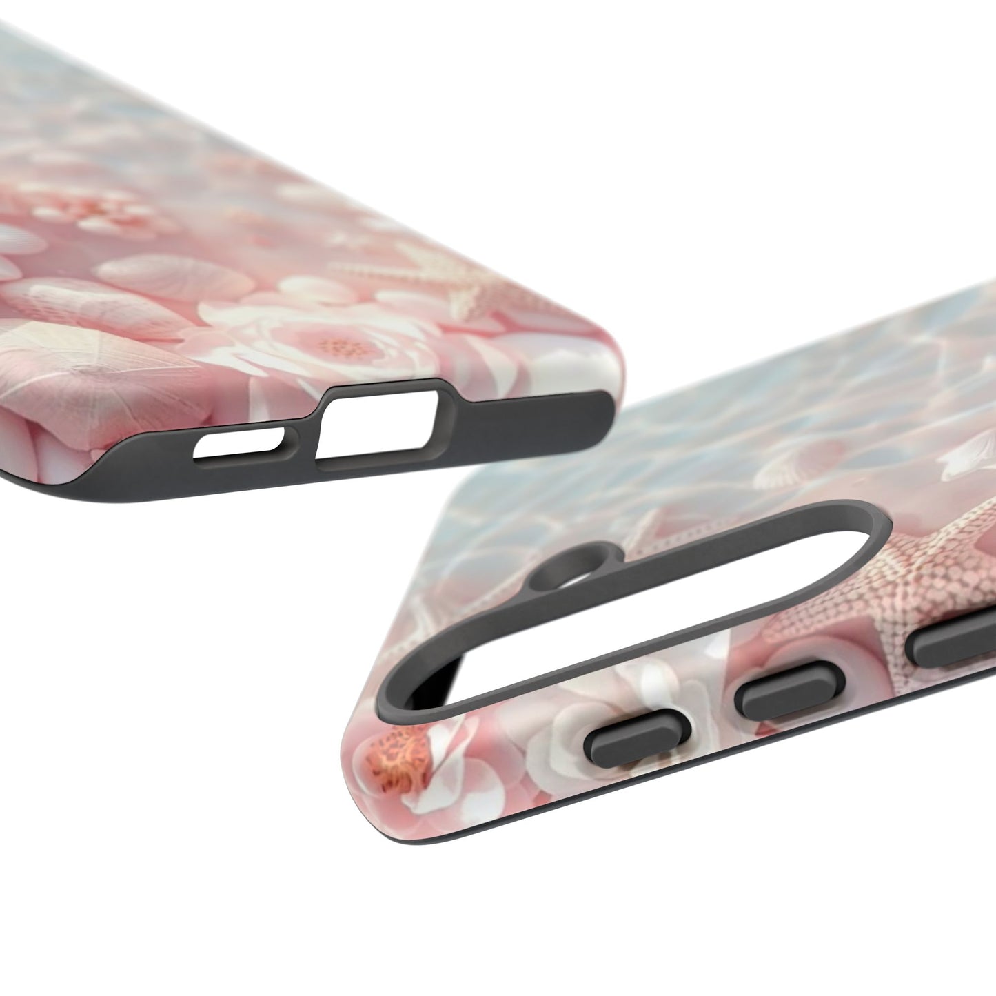 Phone Case — Pink Seashell Starfish Beach Waterproof Design