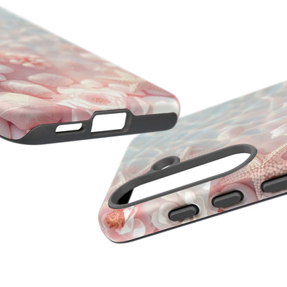 Phone Case — Pink Seashell Starfish Beach Waterproof Design