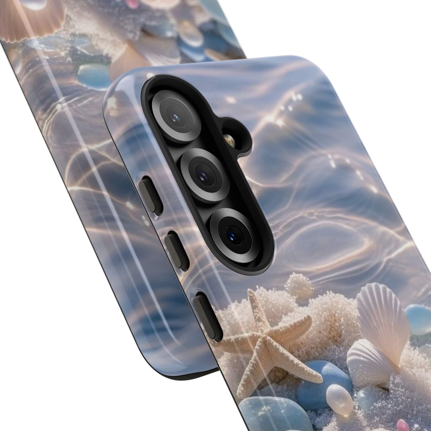 Seashell Pearl Phone Case — Pastel Beach Protective Tough Case