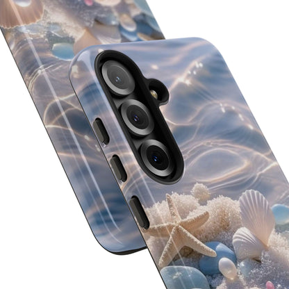 Seashell Pearl Phone Case — Pastel Beach Protective Tough Case