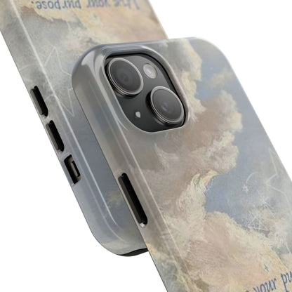 Cloudy Sky 'Live Your Purpose' Tough Phone Case — Motivational Protective Phone Cover