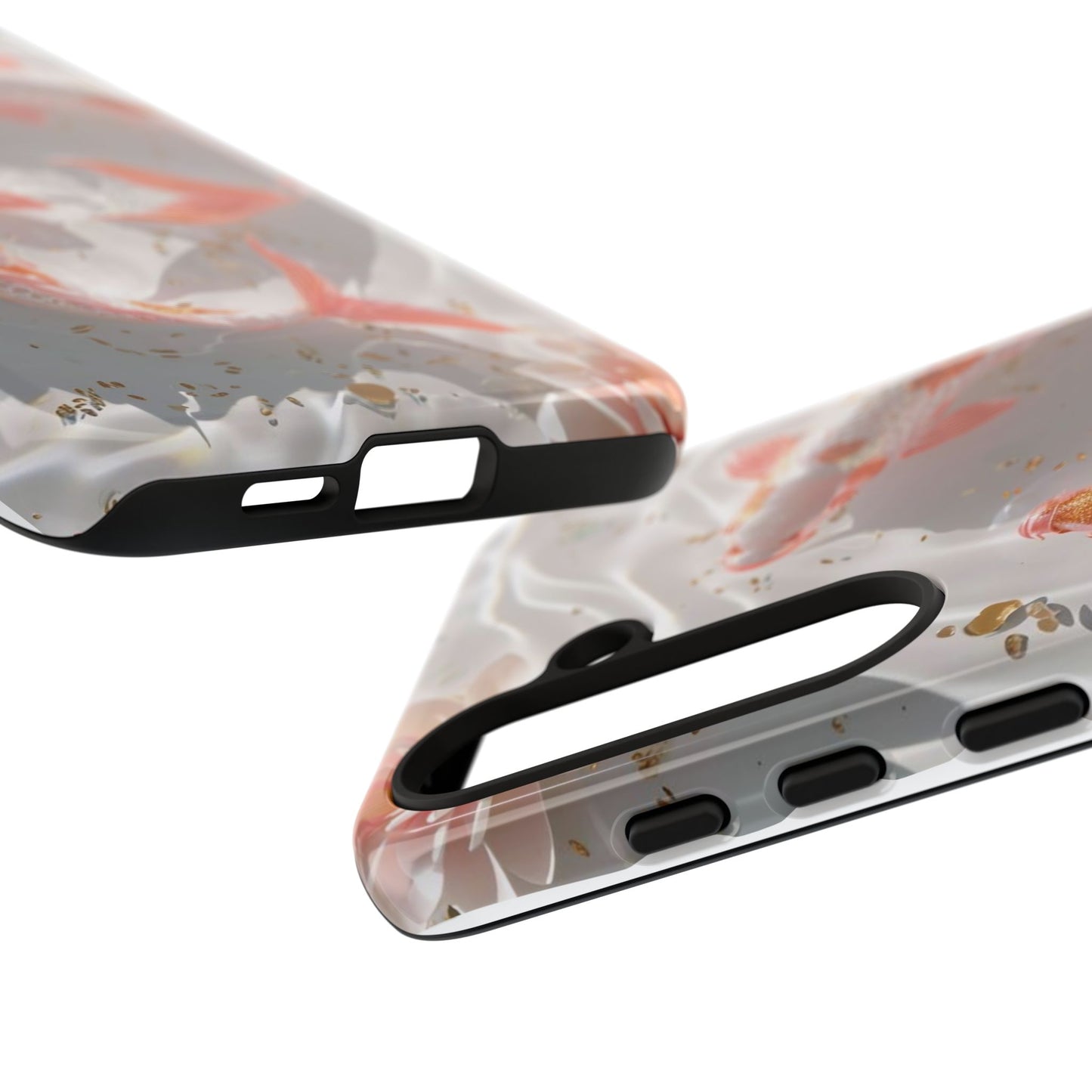 Koi Fish Phone Case "Serene Gold Fleck Watercolor"