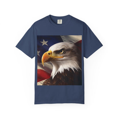 American Eagle Flag T-Shirt — Patriotic Bald Eagle Graphic Tee