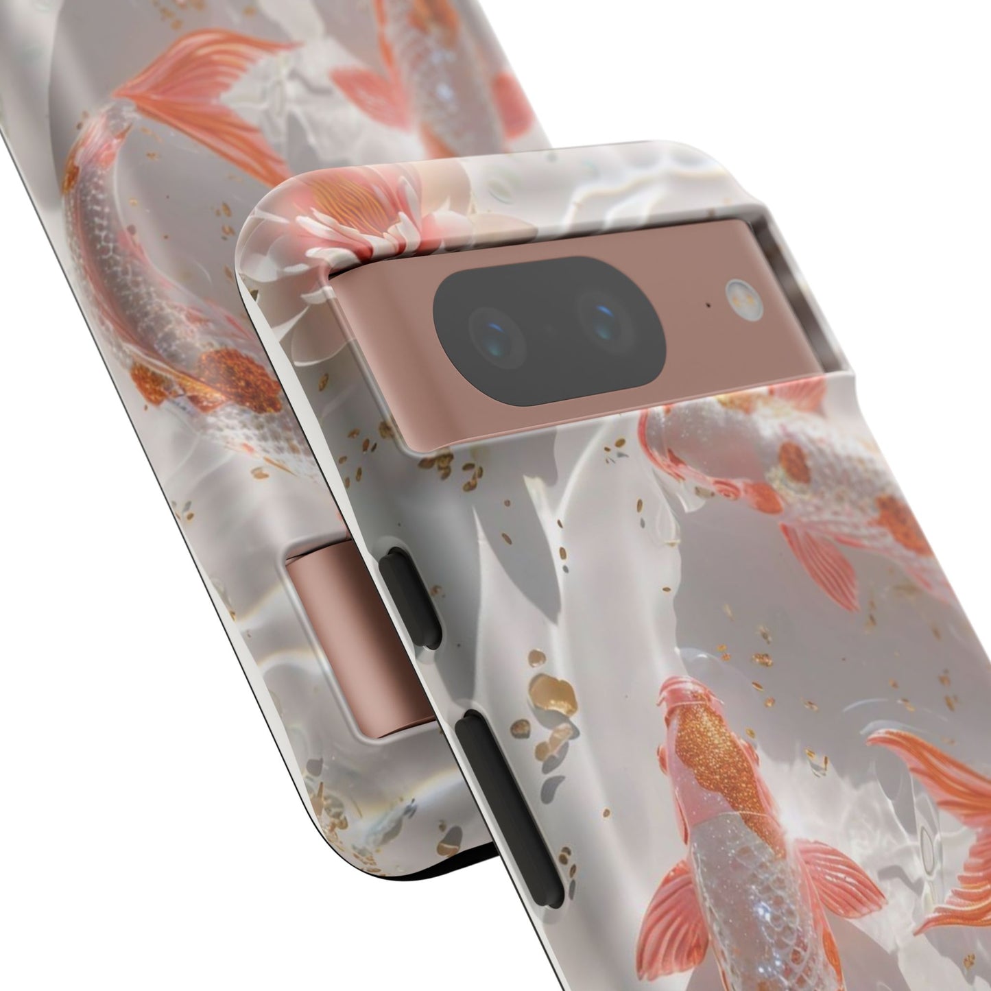 Koi Fish Phone Case "Serene Gold Fleck Watercolor"