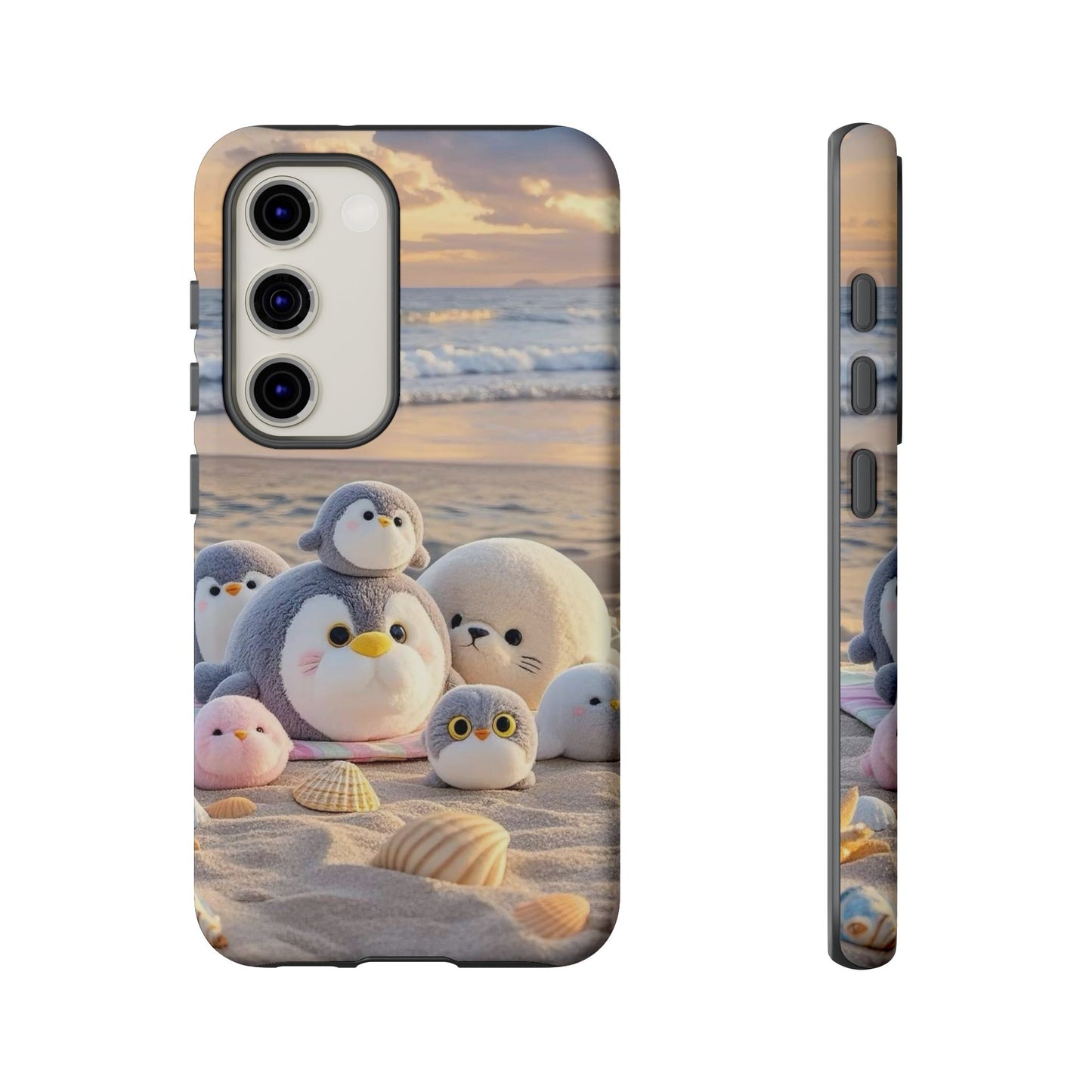 Cute Beach Penguin Phone Case "Kawaii Seaside Animal"