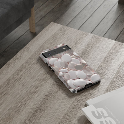 Phone Case – Soft Pink Pebble Pattern Protective Tough Case