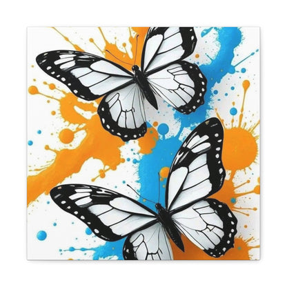 Butterfly Splash Canvas Wall Art — Matte Stretched Canvas