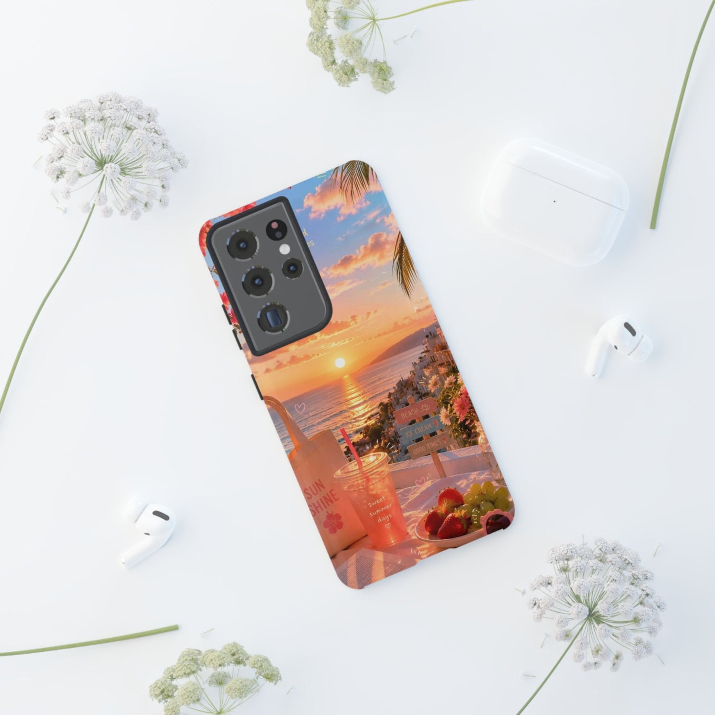 Sunset Beach Phone Case 'Good Vibes'