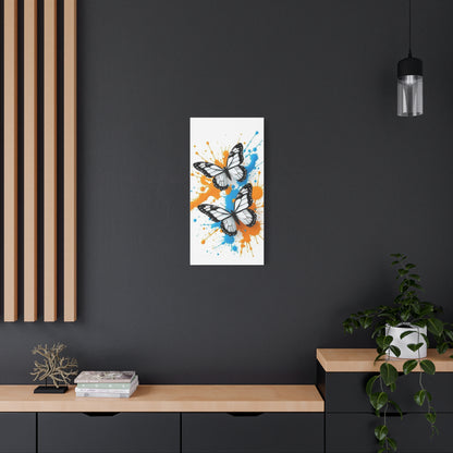 Butterfly Splash Canvas Wall Art — Matte Stretched Canvas