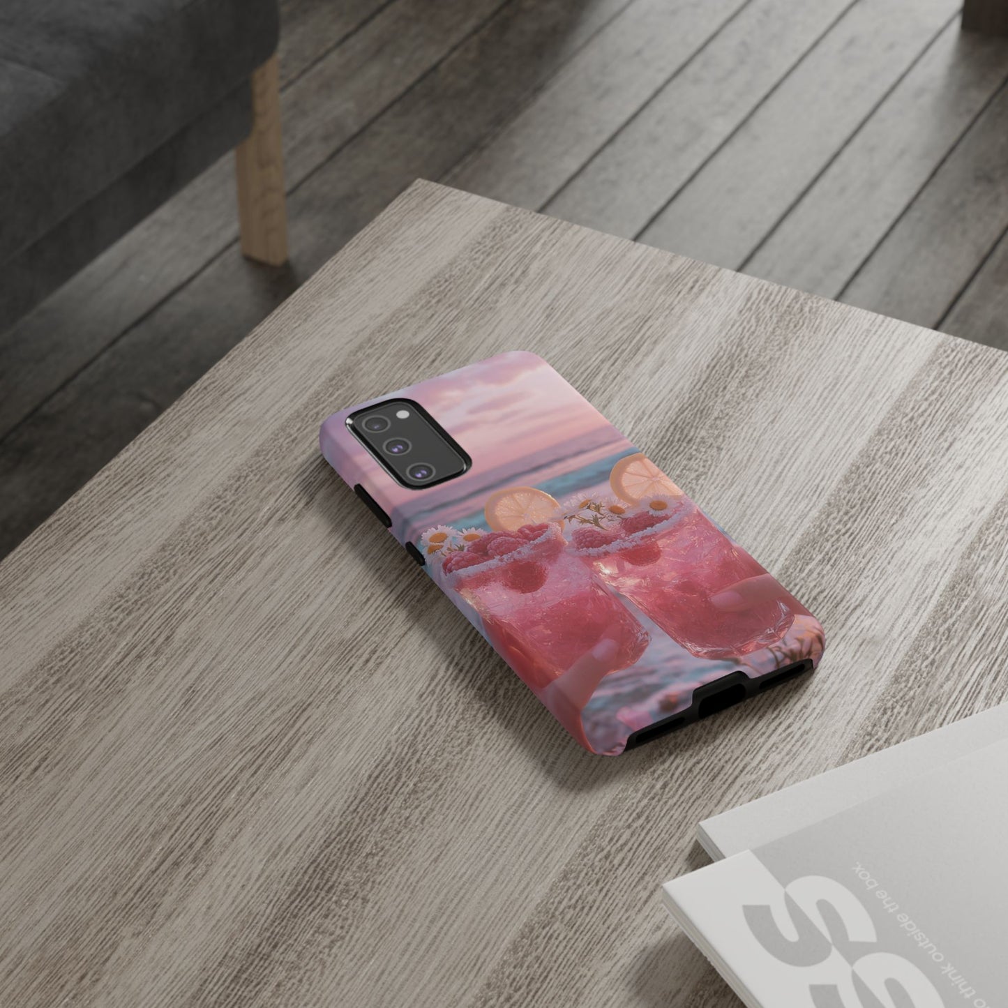 Tough Case - Pink Beach Cocktail Phone Case