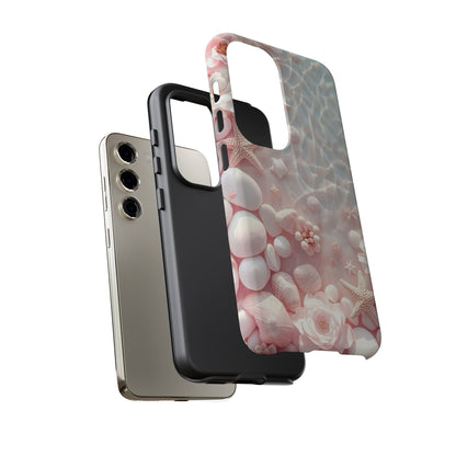Tough Case - Pink Seashell Beach Phone Case