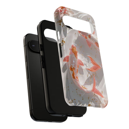 Koi Fish Phone Case "Serene Gold Fleck Watercolor"