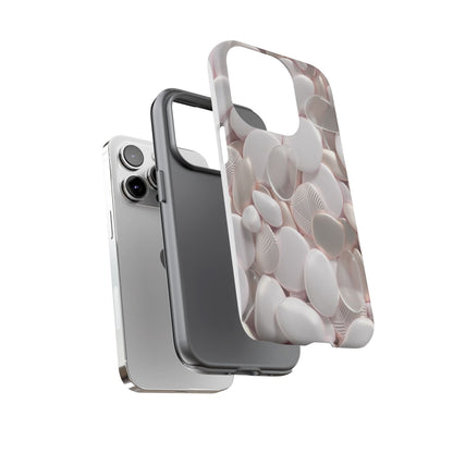 Phone Case – Soft Pink Pebble Pattern Protective Tough Case