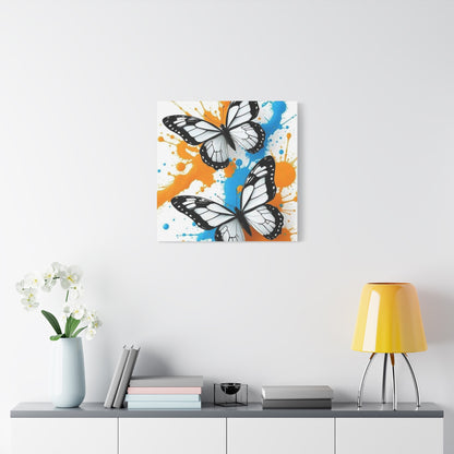Butterfly Splash Canvas Wall Art — Matte Stretched Canvas