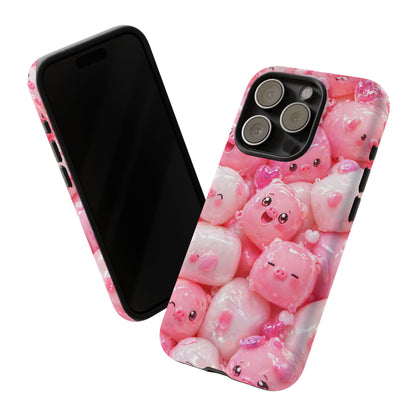 Cute Kawaii Pink Marshmallow Phone Case