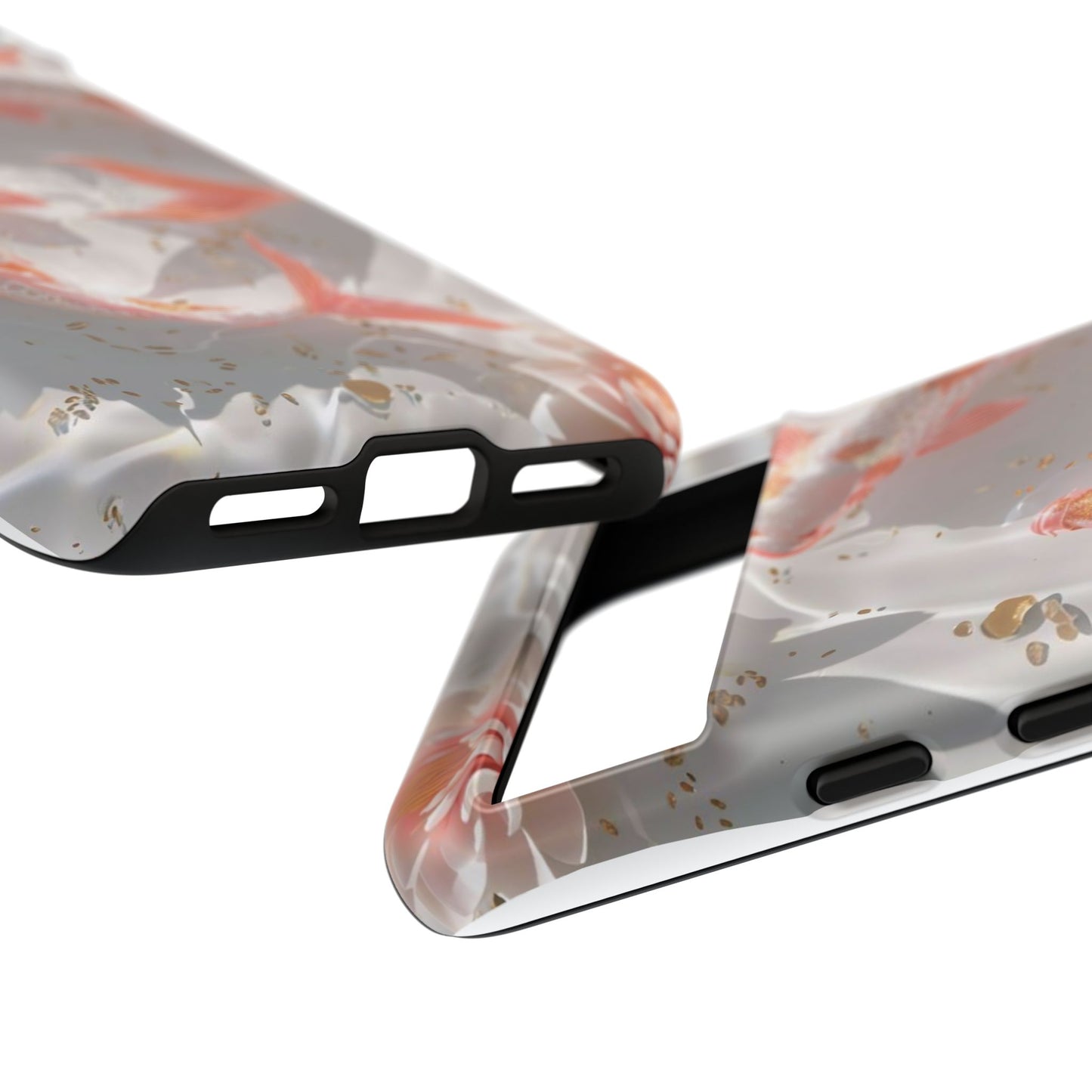 Koi Fish Phone Case "Serene Gold Fleck Watercolor"