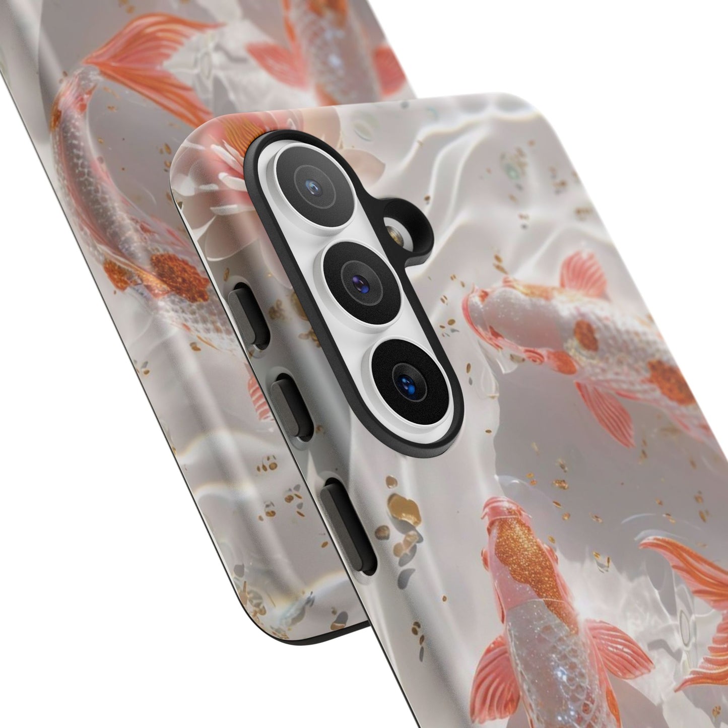 Koi Fish Phone Case "Serene Gold Fleck Watercolor"
