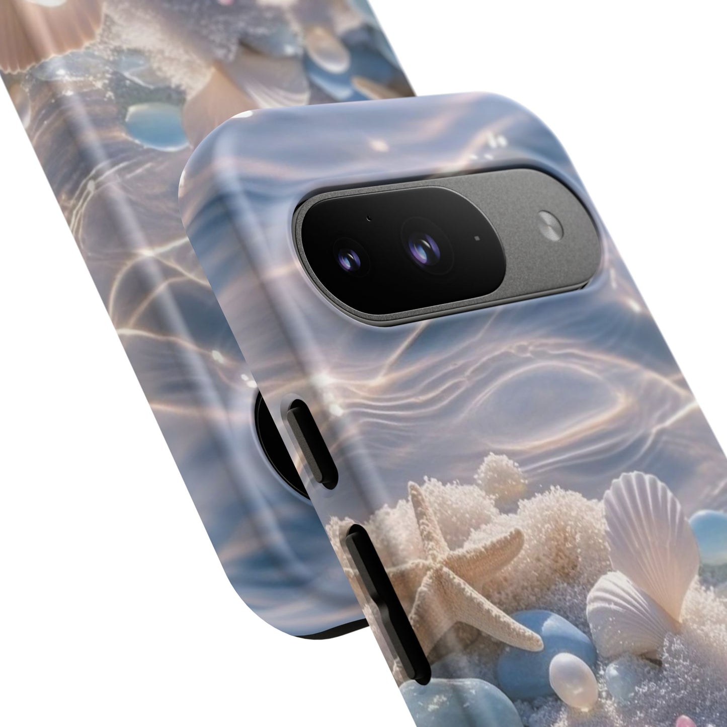 Seashell Pearl Phone Case — Pastel Beach Protective Tough Case