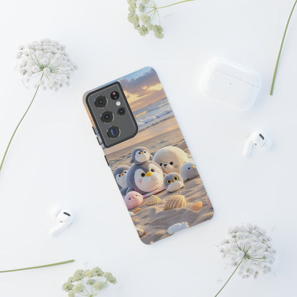 Cute Beach Penguin Phone Case "Kawaii Seaside Animal"