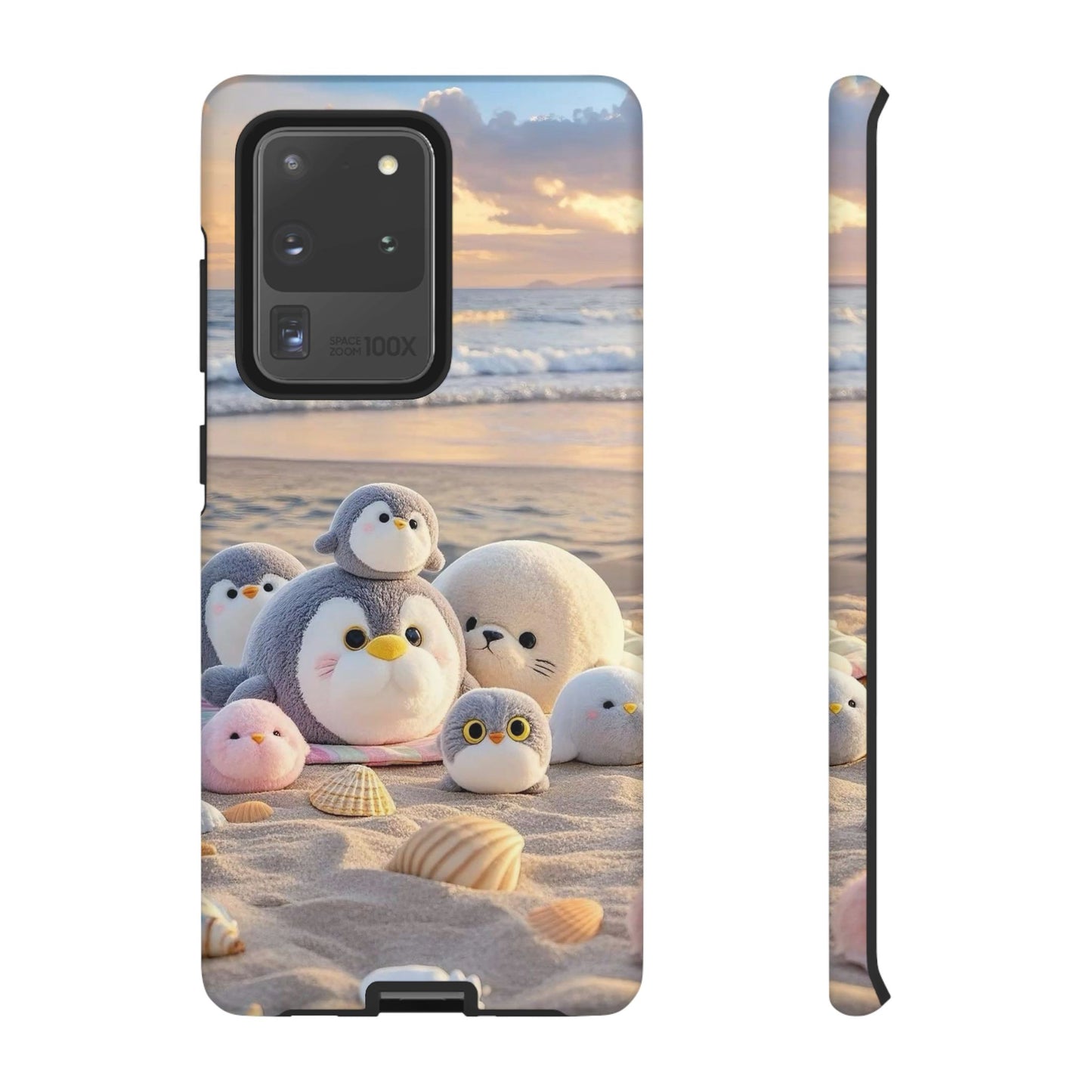 Cute Beach Penguin Phone Case "Kawaii Seaside Animal"