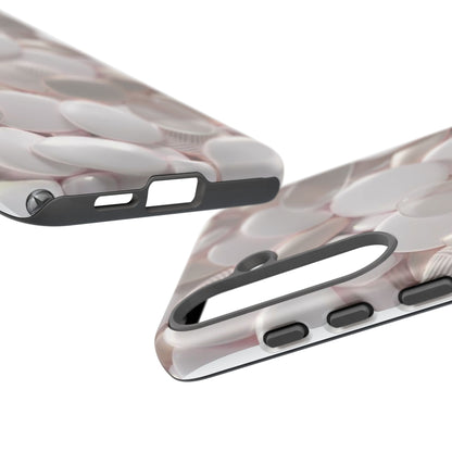 Phone Case – Soft Pink Pebble Pattern Protective Tough Case