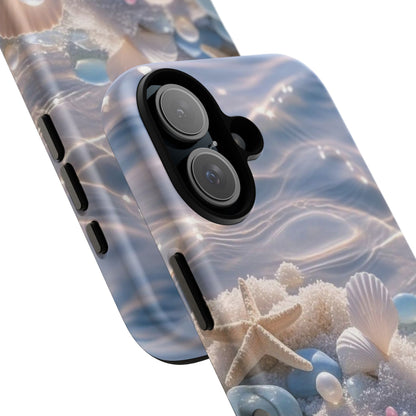 Seashell Pearl Phone Case — Pastel Beach Protective Tough Case