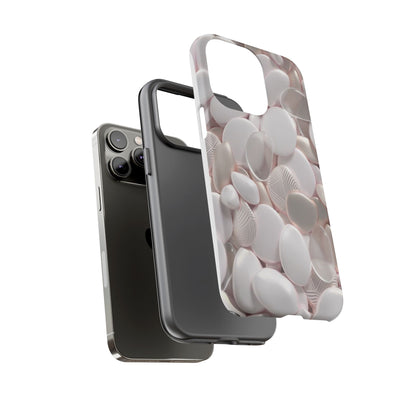 Phone Case – Soft Pink Pebble Pattern Protective Tough Case