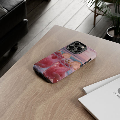 Pink Sunset Cocktail Phone Case — Beach Drink Protective Cover