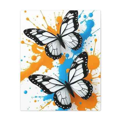 Butterfly Splash Canvas Wall Art — Matte Stretched Canvas