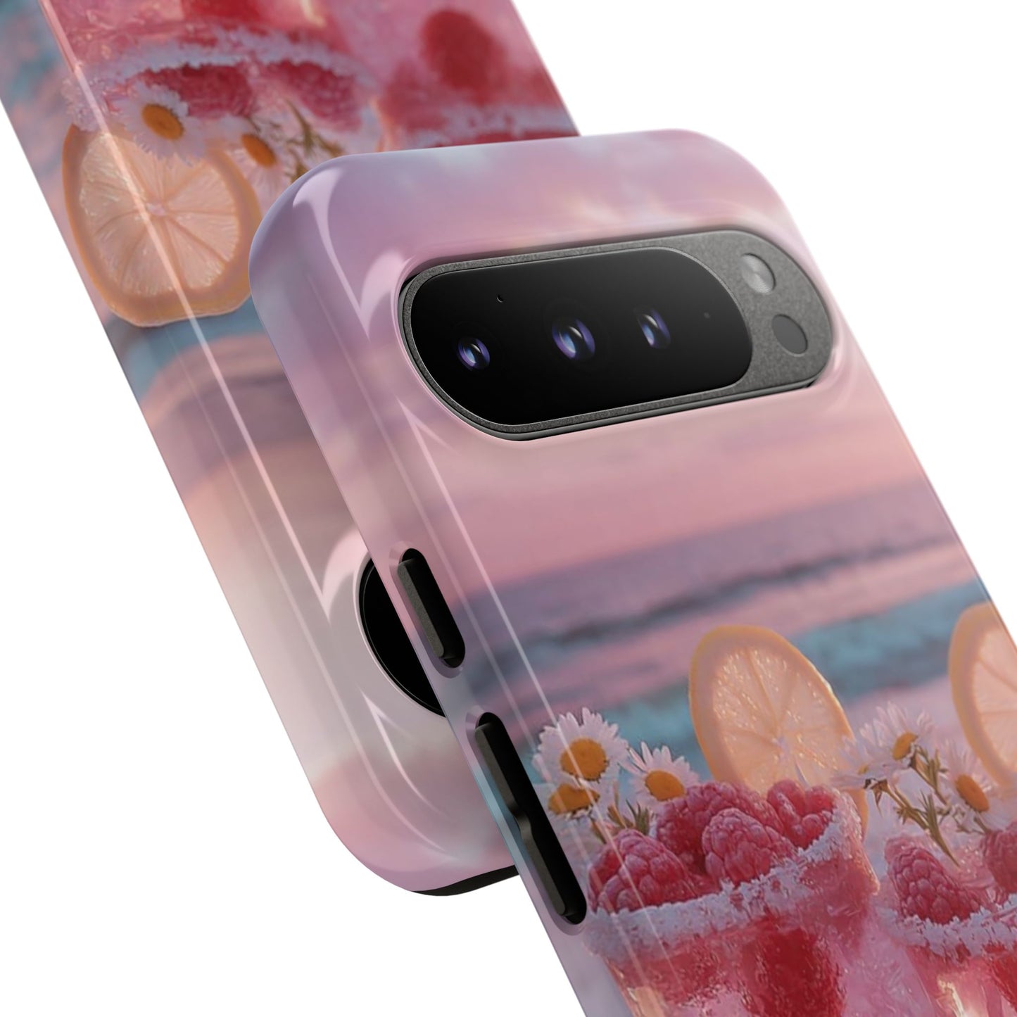 Pink Sunset Cocktail Phone Case — Beach Drink Protective Cover