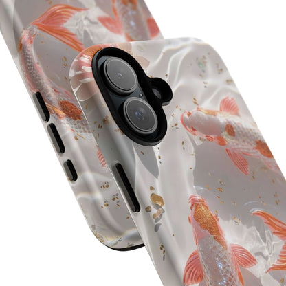 Koi Fish Phone Case "Serene Gold Fleck Watercolor"
