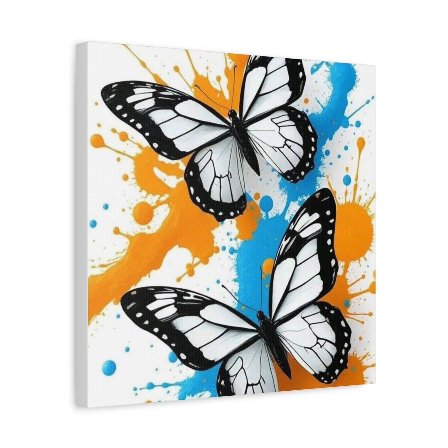 Butterfly Splash Canvas Wall Art — Matte Stretched Canvas