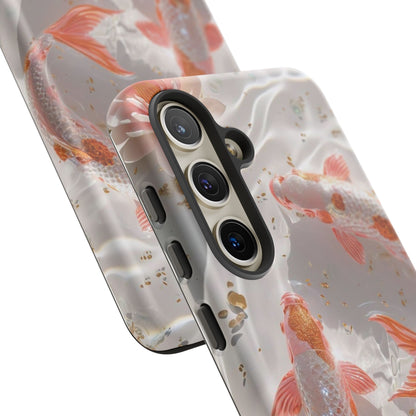 Koi Fish Phone Case "Serene Gold Fleck Watercolor"