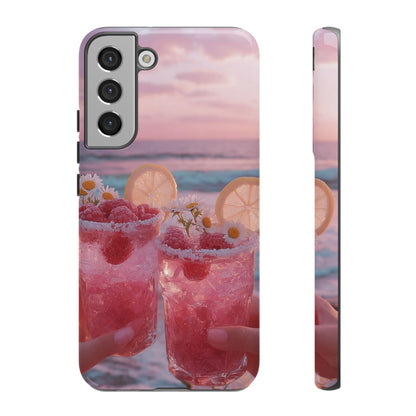 Tough Case - Pink Beach Cocktail Phone Case