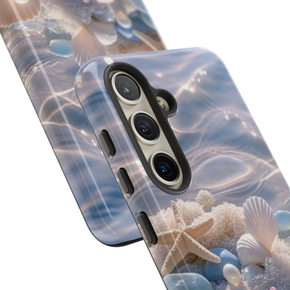 Seashell Pearl Phone Case — Pastel Beach Protective Tough Case