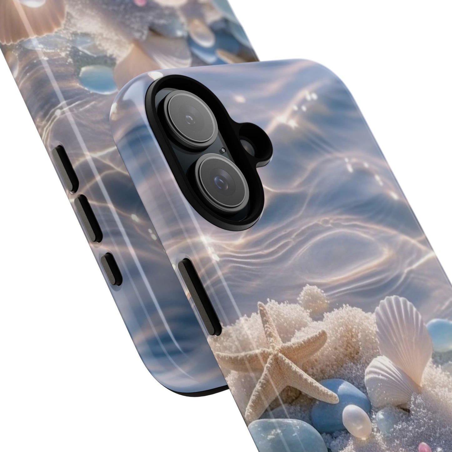 Seashell Pearl Phone Case — Pastel Beach Protective Tough Case