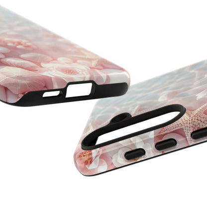 Phone Case — Pink Seashell Starfish Beach Waterproof Design