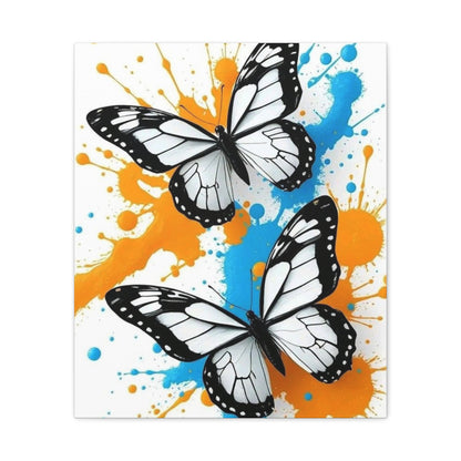 Butterfly Splash Canvas Wall Art — Matte Stretched Canvas